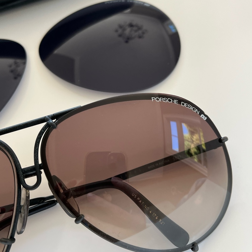 PORSCHE CARRERA AVIATOR sunglasses with original case & extra lens. VINTAGE 80’s
